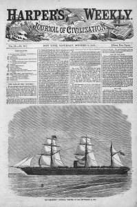 The Austria inferno made the front page of 9 October 1858 issue of Harper's Weekly, one of the era's leading news magazines.