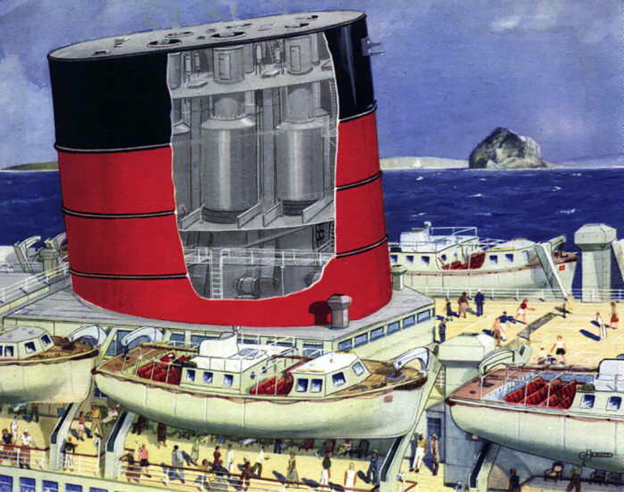 Caronia's Famous Funnel - Ocean Liners Magazine