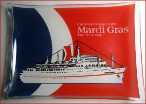 Mardi Gras dish in the Oceanliners Magazine Collection.