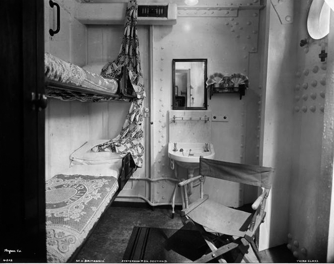 008-Third Class, Outside Two Berth Stateroom #26 Section D