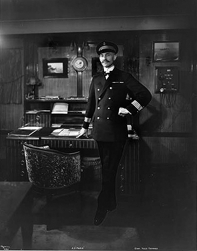Commander Yves Thomas in his quarters.
