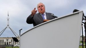 Clive Palmer is no longer "king of the world."